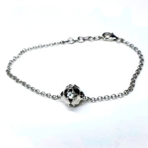 White Topaz Bracelet in Platinum over Sterling Silver